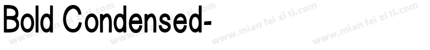 Bold Condensed字体转换